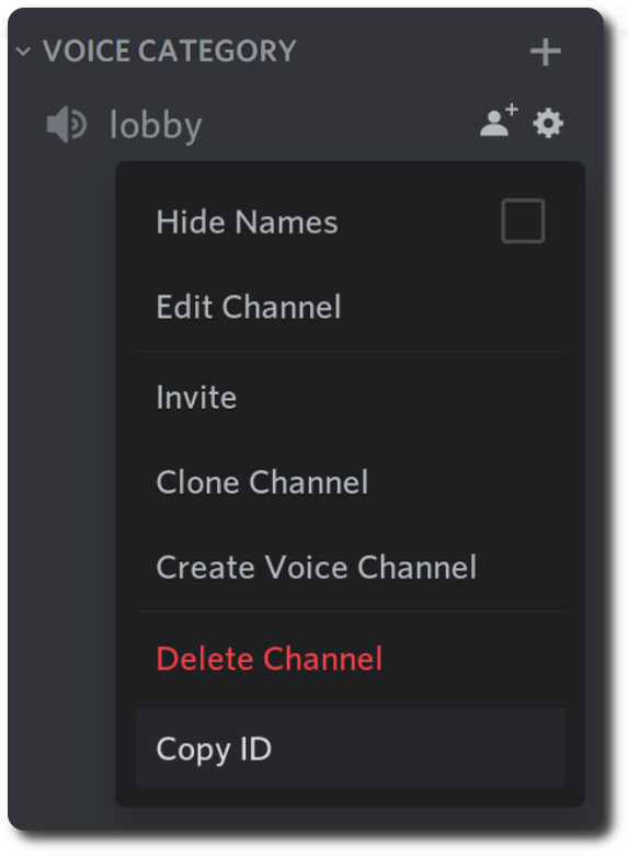 copy voice channel id